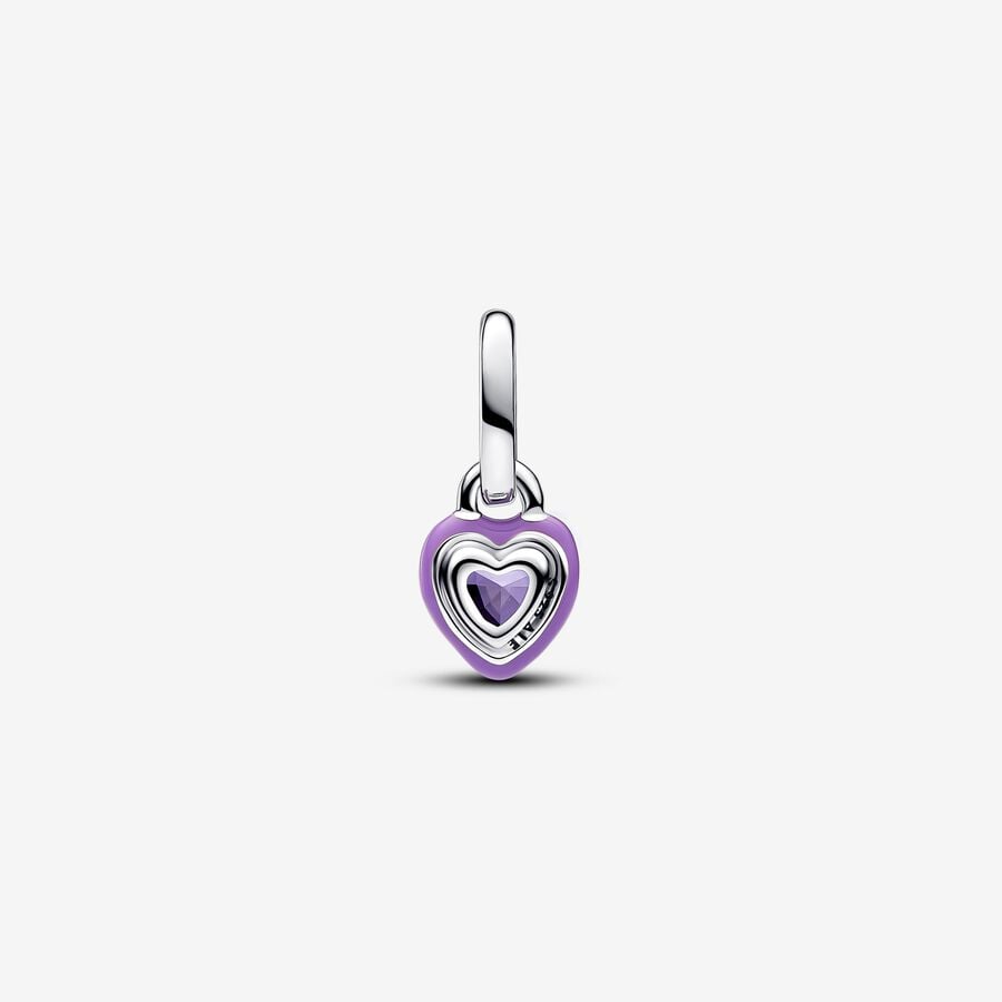 ME Purple Chakra Heart Mini Dangle Charm