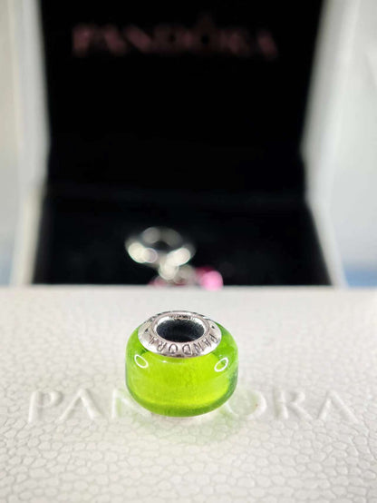 Green Mini Murano Glass Charm