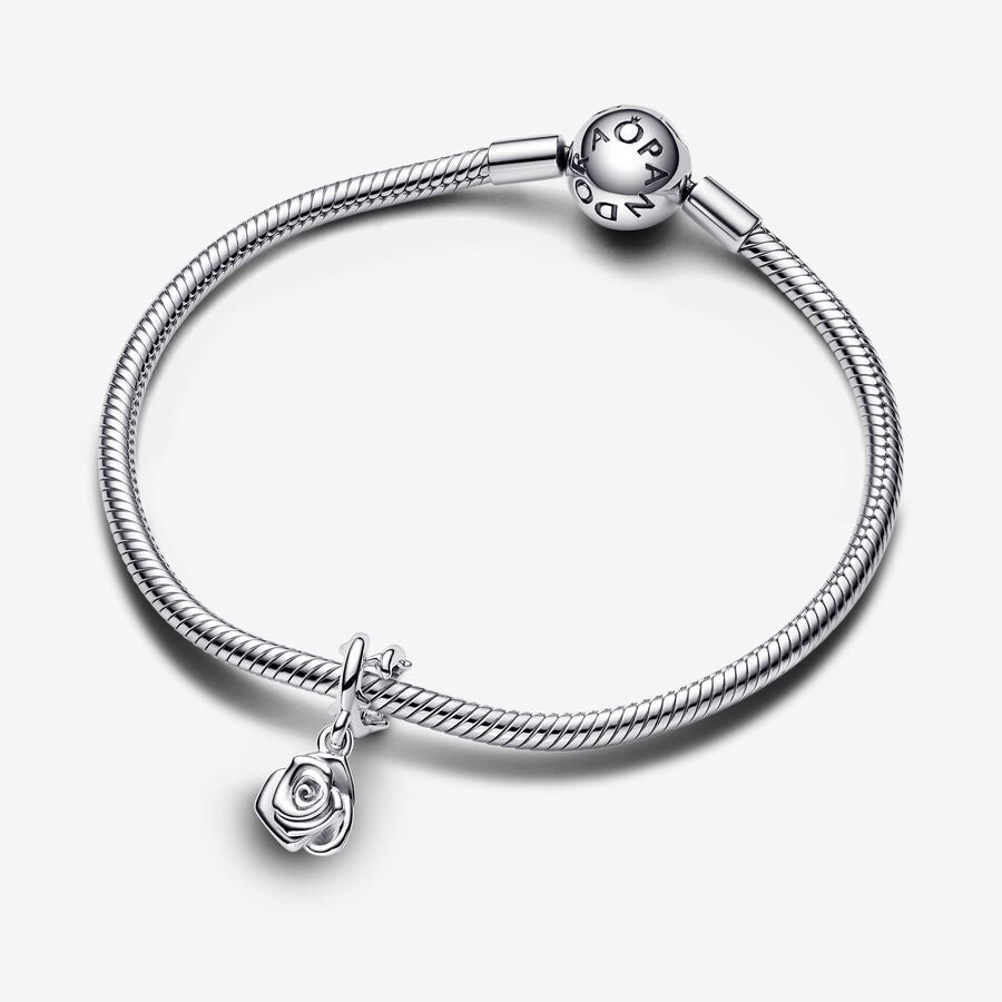 Rose in Bloom Dangle Charm