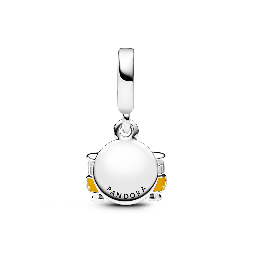 Lisbon Tram Engravable Double Dangle Charm