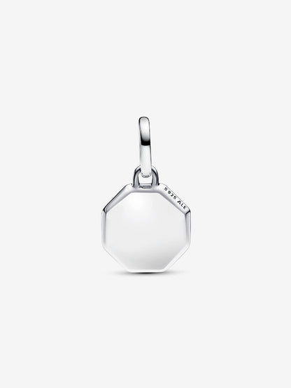 Turquoise-colored Engravable Mini Medallion Charm
