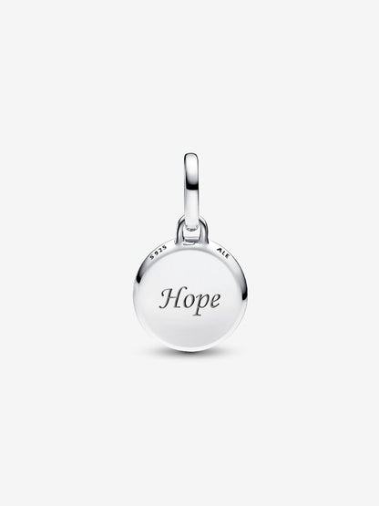 Red Murano Glass Engravable Mini Medallion Charm