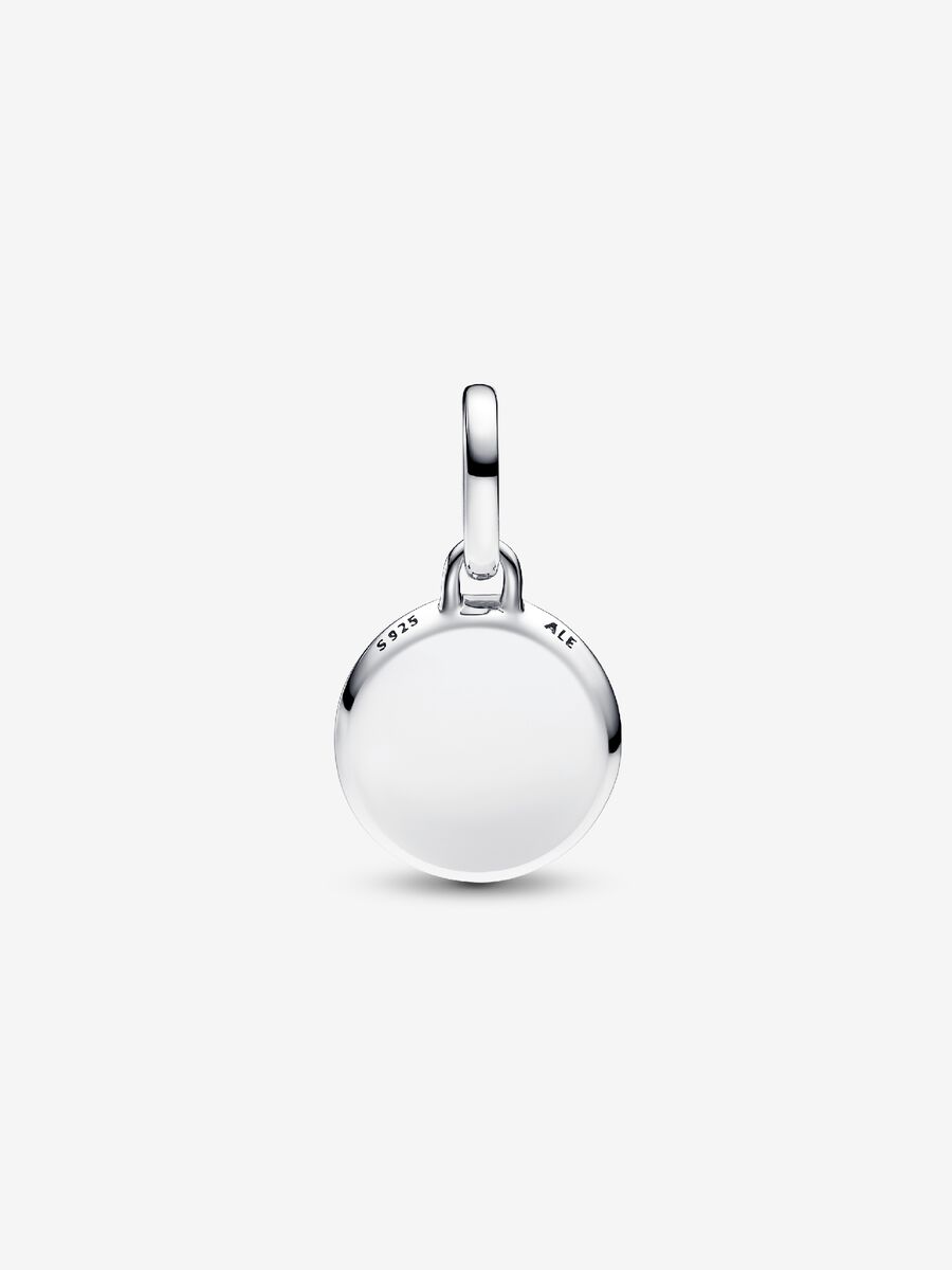 Red Murano Glass Engravable Mini Medallion Charm