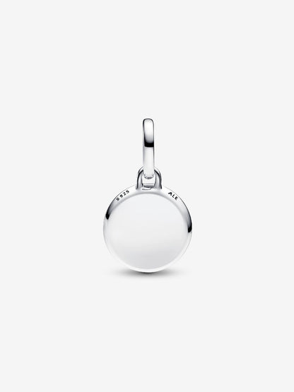 Red Murano Glass Engravable Mini Medallion Charm