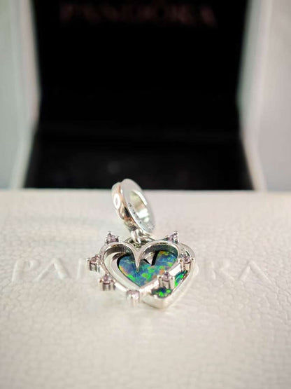 Friendship Opalescent Double Dangle Charm