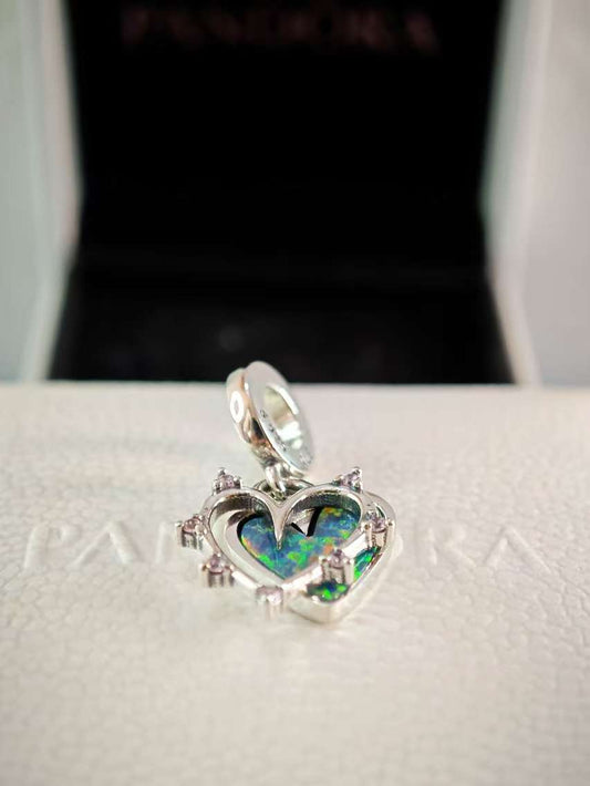 Friendship Opalescent Double Dangle Charm