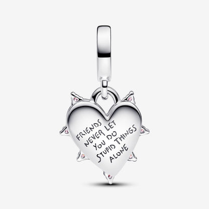 Friendship Opalescent Double Dangle Charm