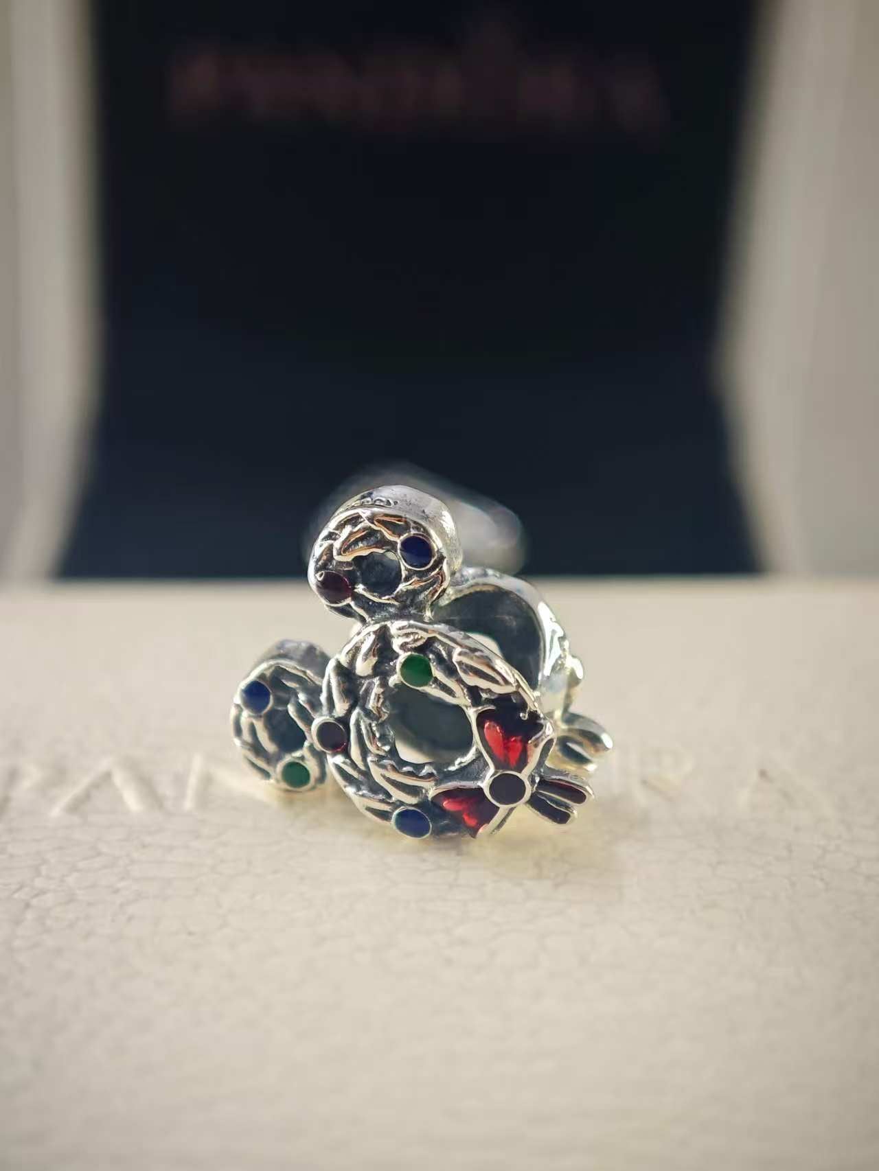 Disney Mickey Mouse Christmas Wreath Charm