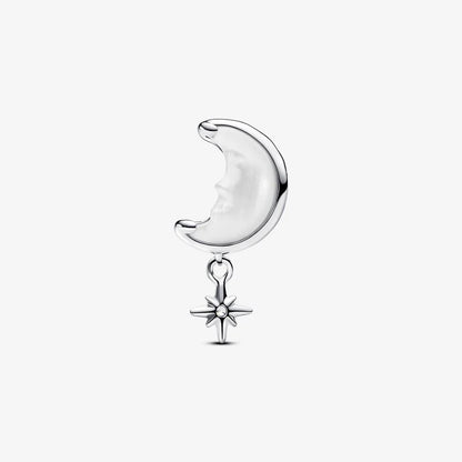 Moon & North Star Charm