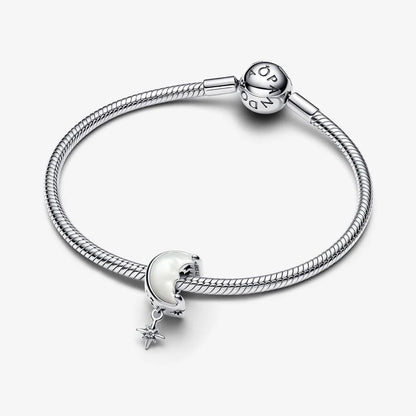 Moon & North Star Charm