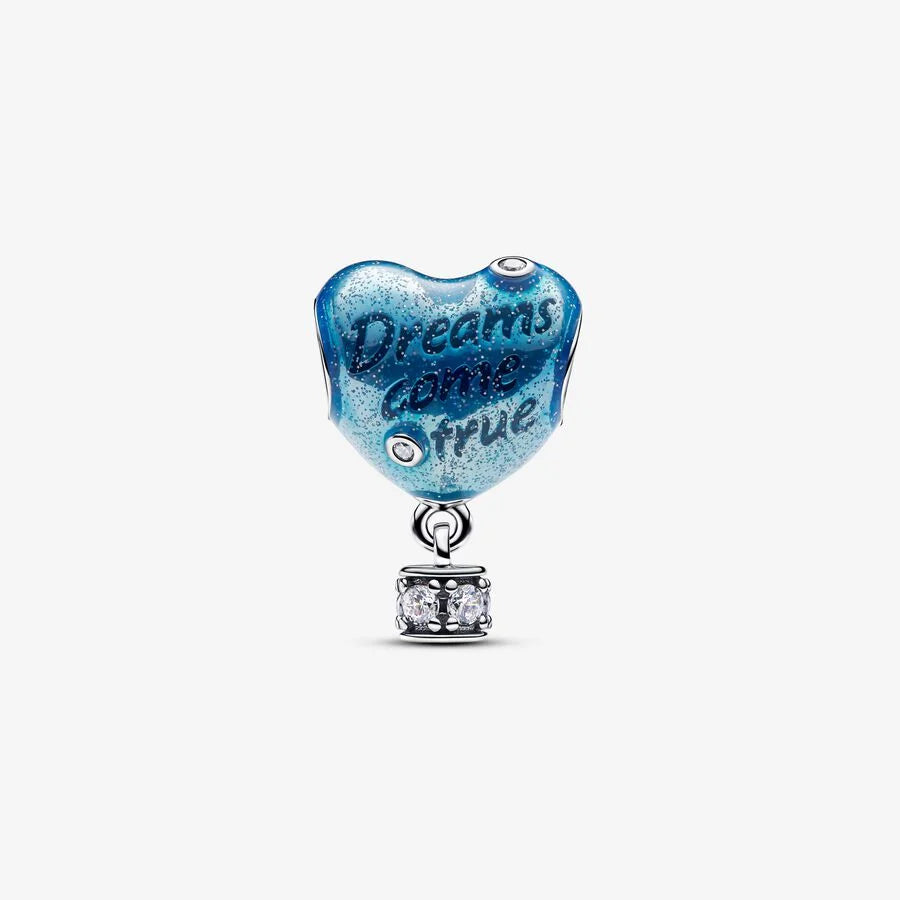 Hot Air Balloon Heart Charm
