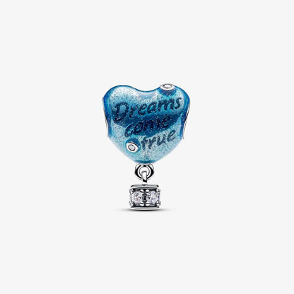 Hot Air Balloon Heart Charm