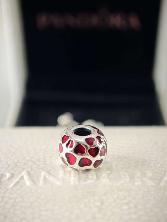 Hearts Round Clip Charm