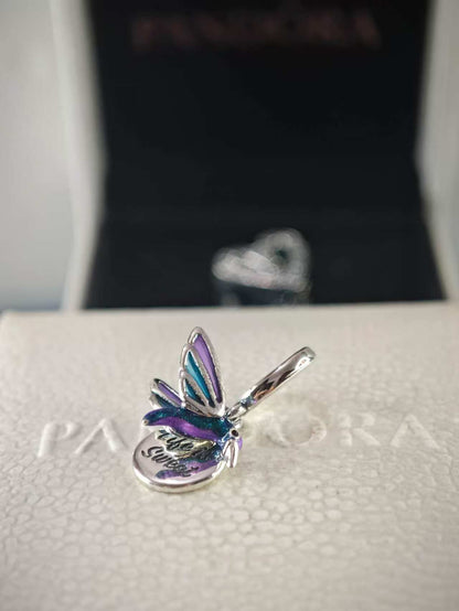 Hummingbird Double Dangle Charm