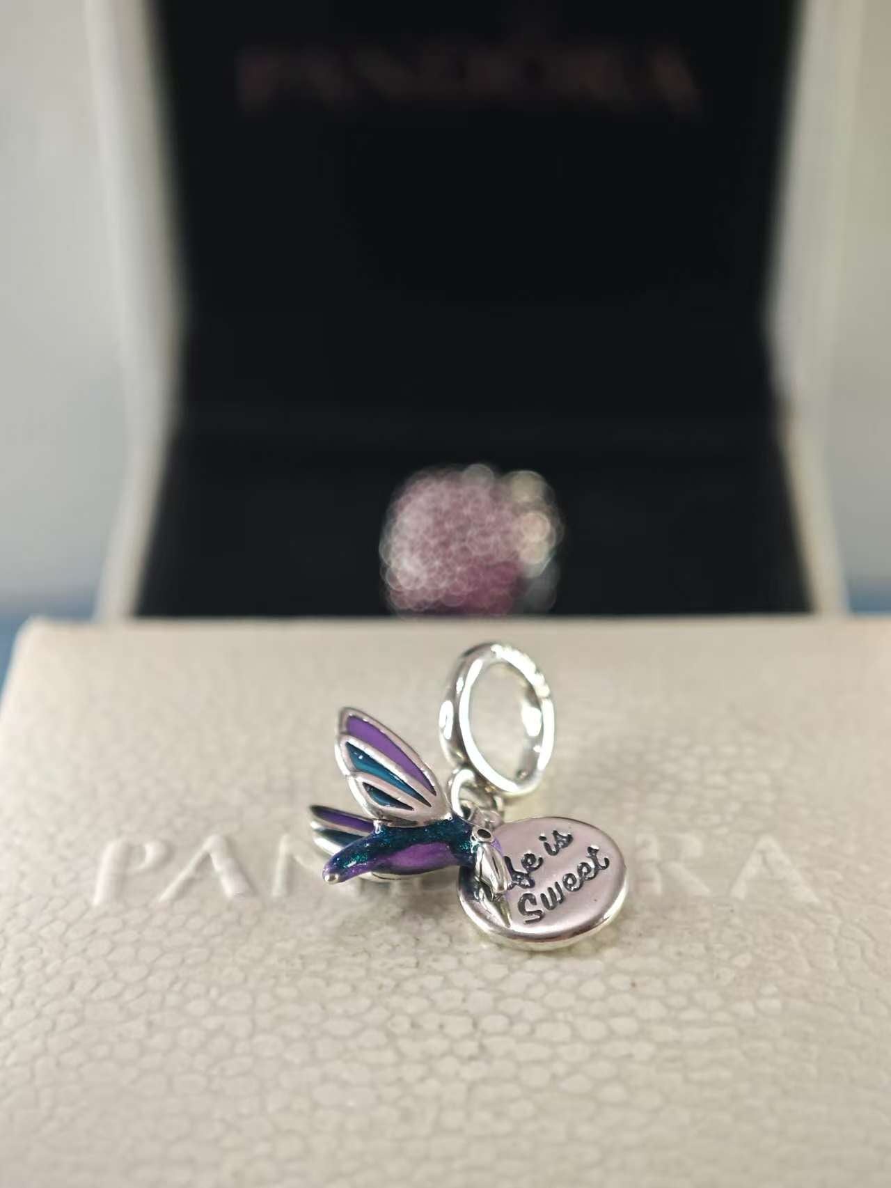 Hummingbird Double Dangle Charm