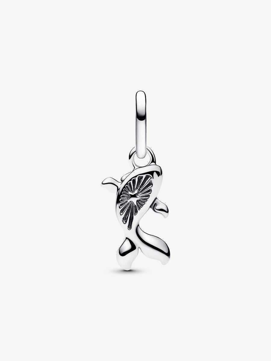 Red Murano Glass Koi Fish Mini Dangle Charm