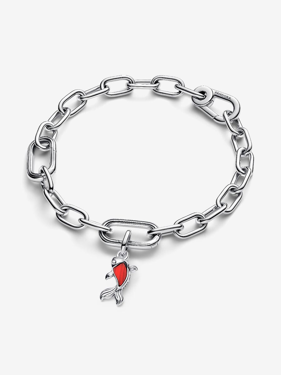 Red Murano Glass Koi Fish Mini Dangle Charm