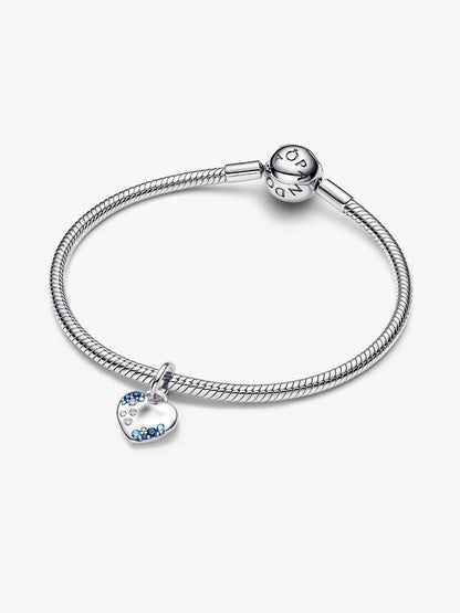 Sparkling Blue Dangle Charm