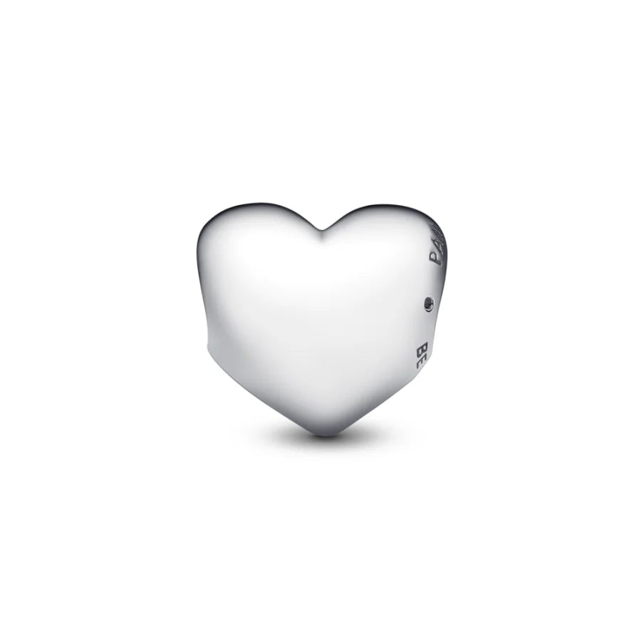 Engravable Red Stone Heart Charm