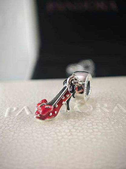 Disney Minnie Mouse Red Shoe Dangle Charm