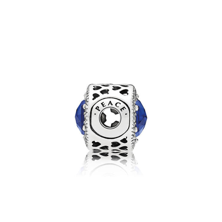 ESSENCE Peace Charm with Blue Crystal
