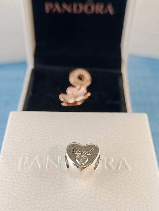 Dad Heart Charm