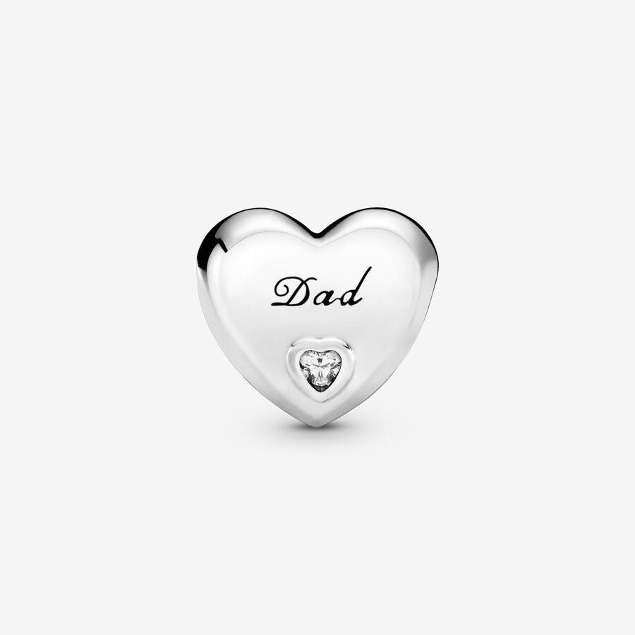Dad Heart Charm