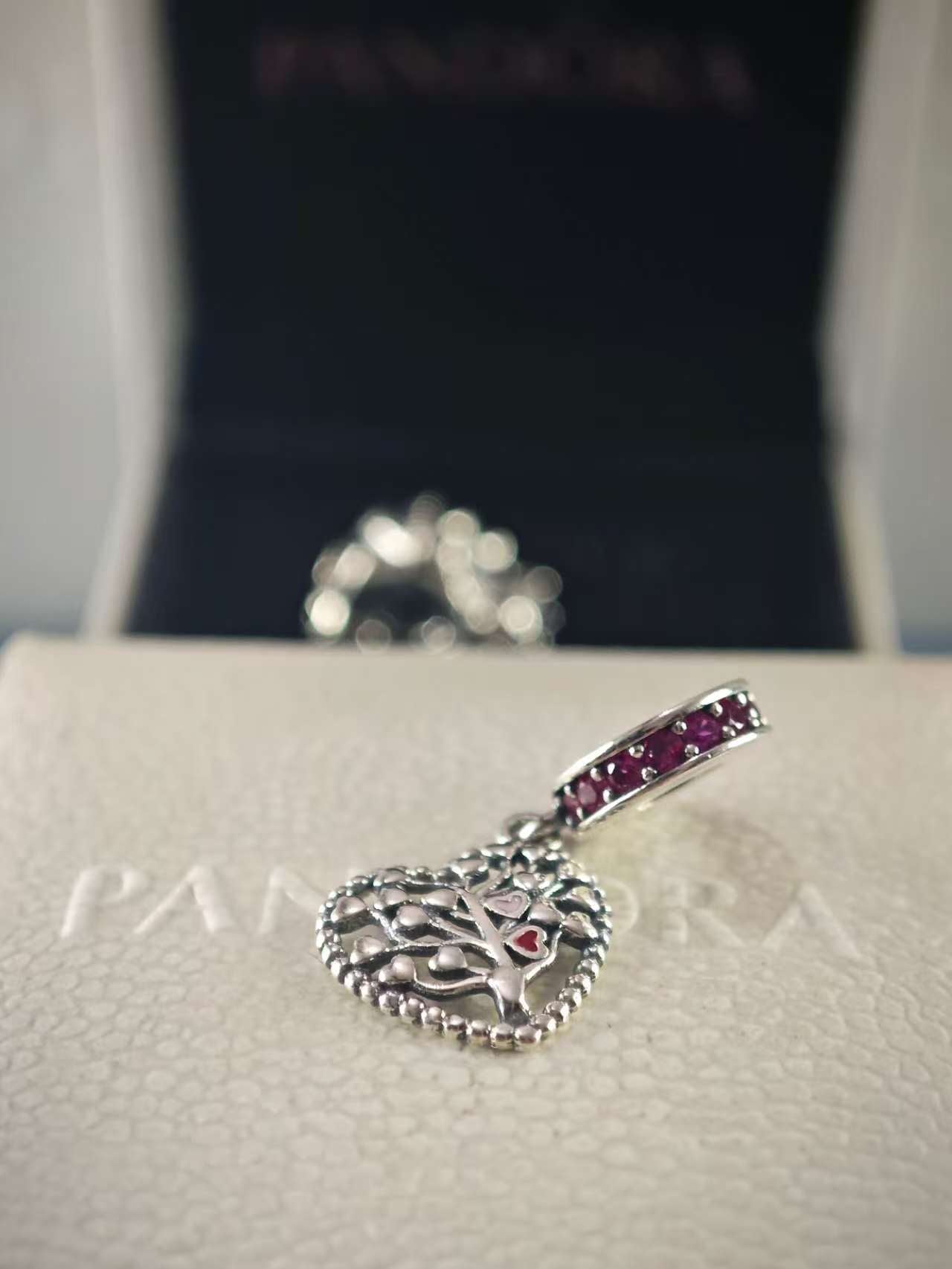 Tree of Love Heart Dangle Charm