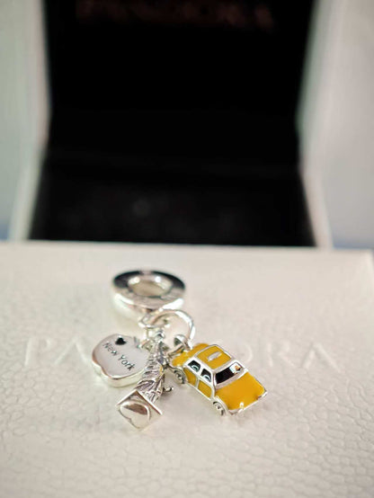 Symbols of New York City Dangle Charm