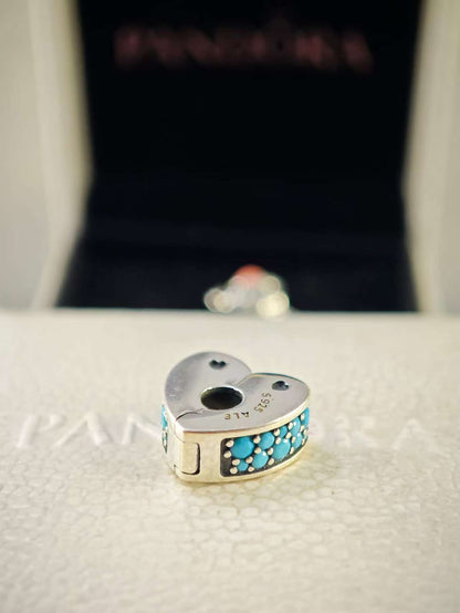 Arc of Love Clip with Blue Crystal
