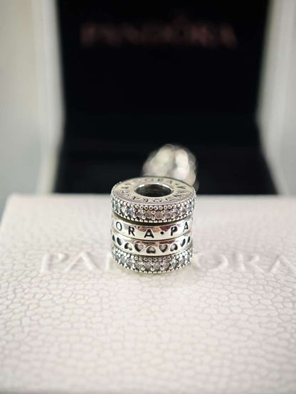 Spinning Hearts of Logo Charm