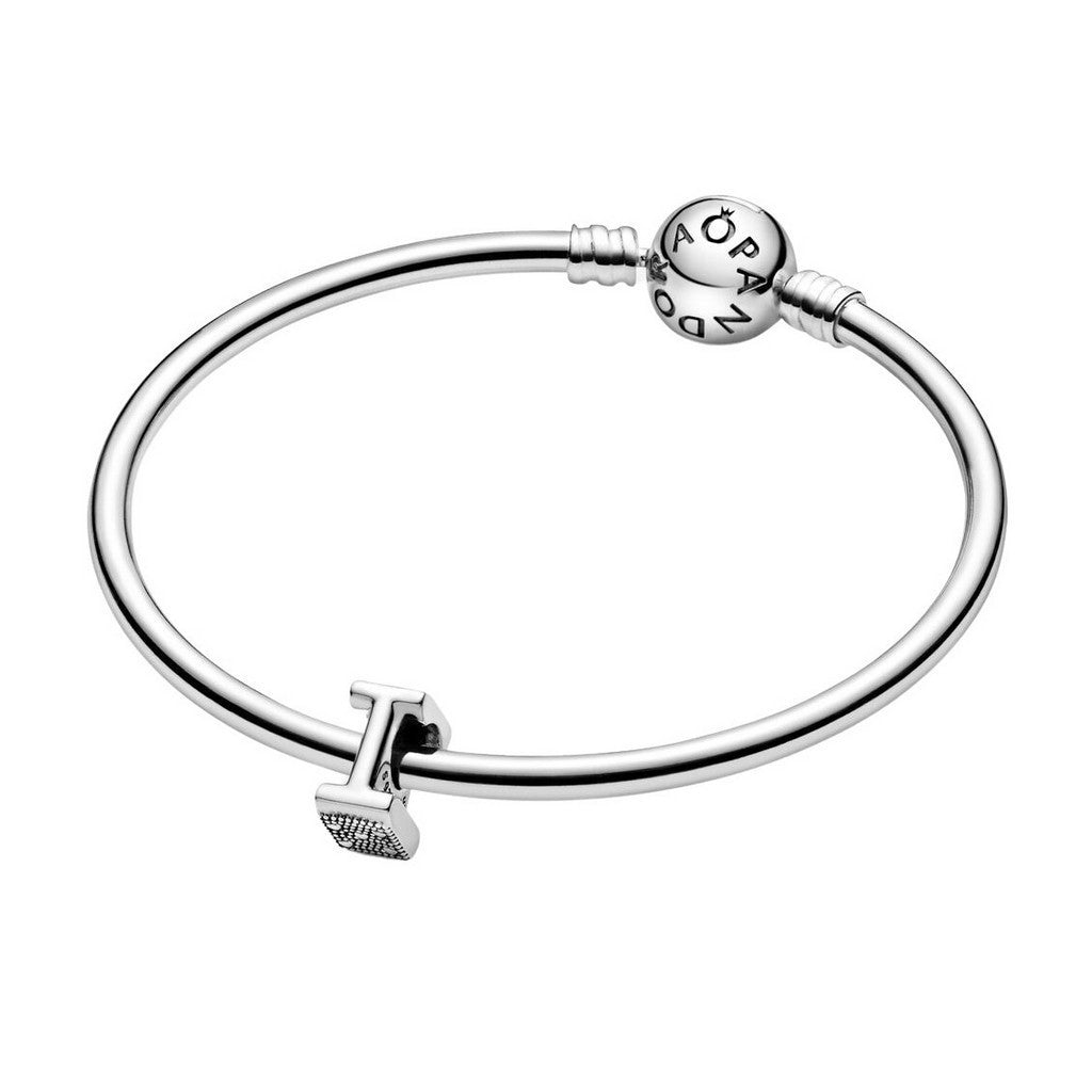 Letter I Alphabet Sterling Silver Charm