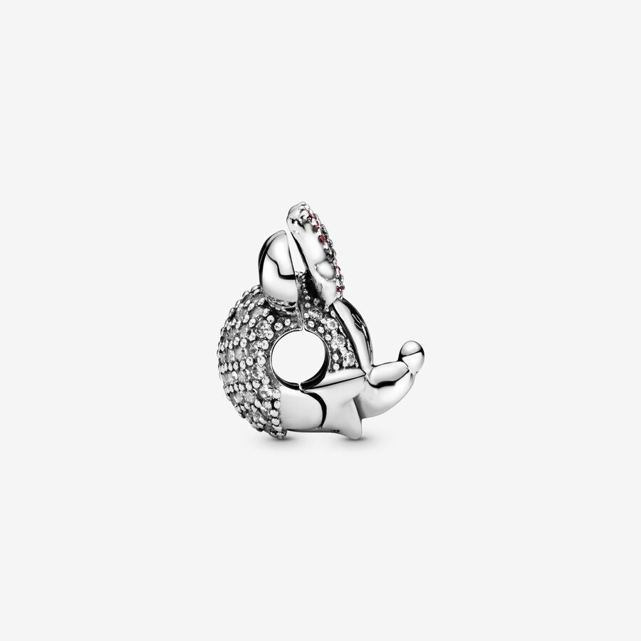 Disney Minnie Mouse Pink Pavé Bow Clip Charm