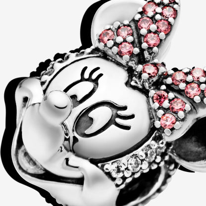 Disney Minnie Mouse Pink Pavé Bow Clip Charm