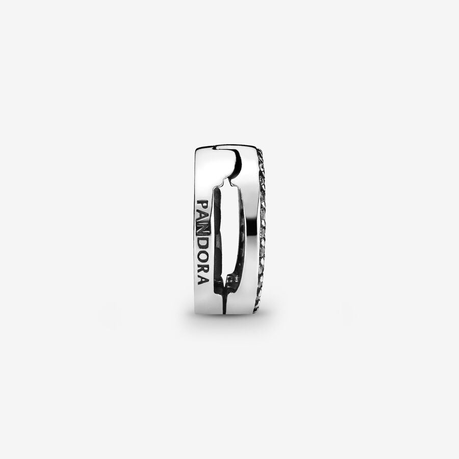 Round Pavé Clip Charm