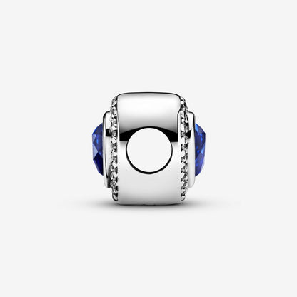 Sparkling Love Charm with Blue Crystal