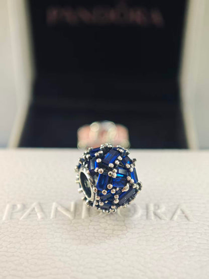 Blue Chiseled Elegance Charm