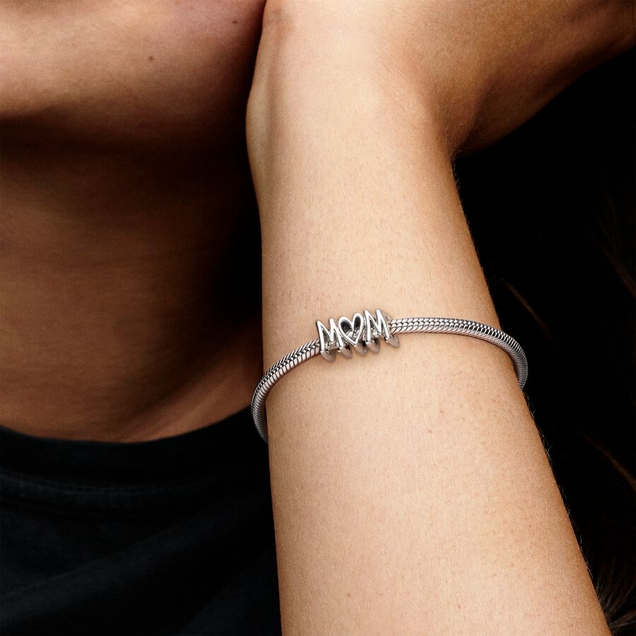 Mum Silver Charm