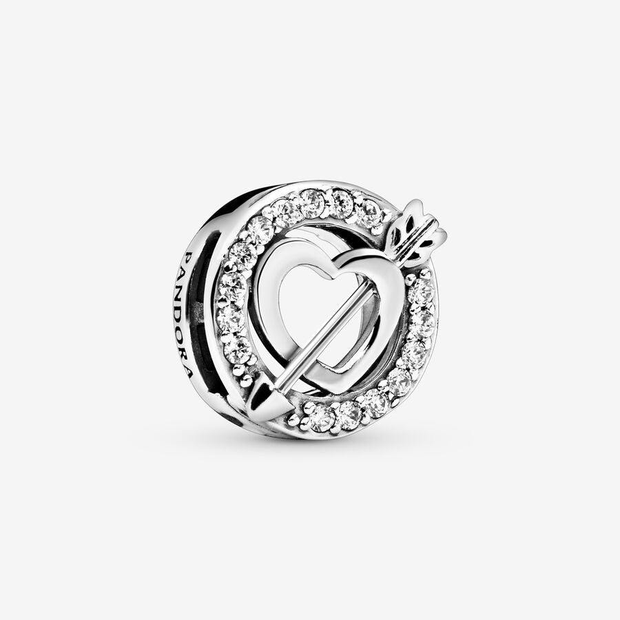 Asymmetrical Heart and Arrow Clip Charm