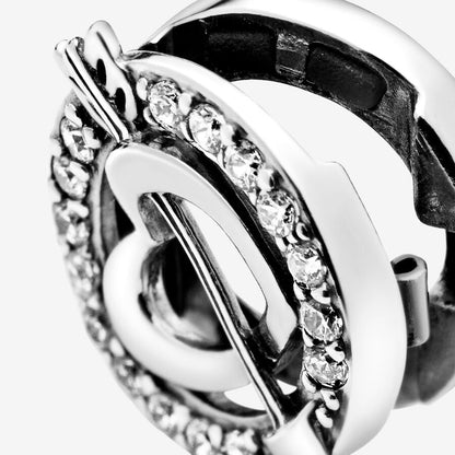 Asymmetrical Heart and Arrow Clip Charm