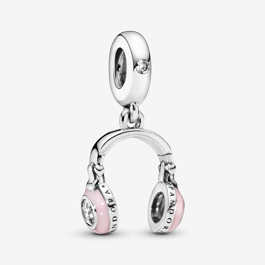 Headphones silver dangle