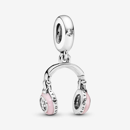 Headphones silver dangle