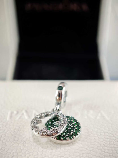 Lucky Four Leaf Clover Dangle Charm