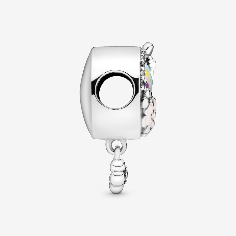Rainbow and Flower Dangle Charm