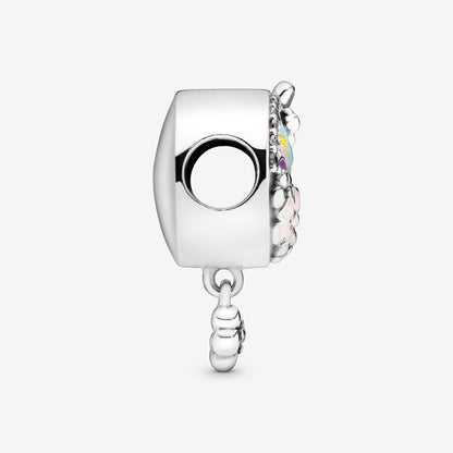 Rainbow and Flower Dangle Charm