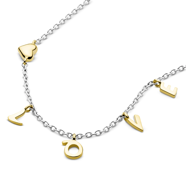 Loved Script Necklace