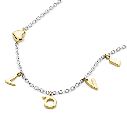 Loved Script Necklace