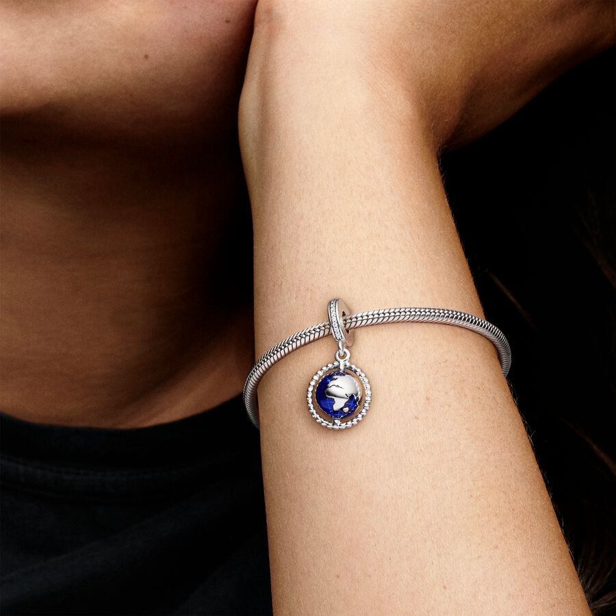 Spinning Globe Dangle Charm