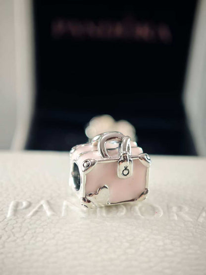 Pink Travel Bag Charm