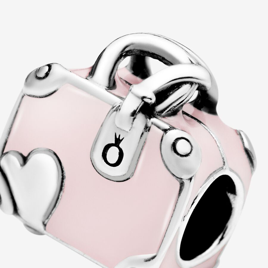 Pink Travel Bag Charm
